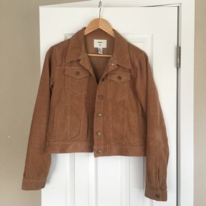 Corduroy Tan Crop Jacket
